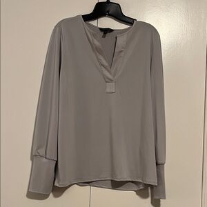 Banana Republic Light Gray long sleeve Blouse